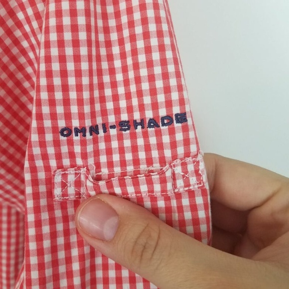 COLUMBIA Gingham Super Bonehead Long Sleeve Top XS - Picture 5 of 8